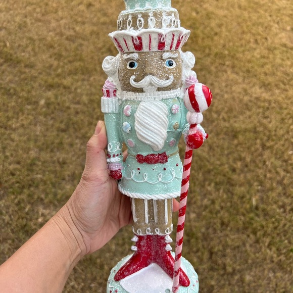 2 Pastel Standing Gingerbread Nutcrackers - Picture 6 of 8